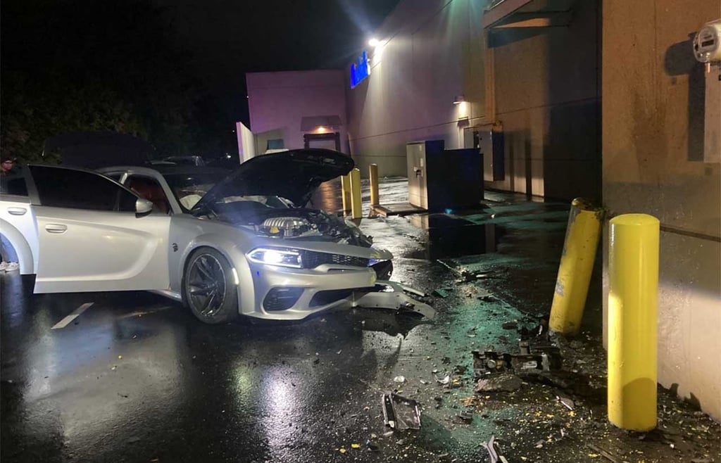 Crashed car - Portland Police