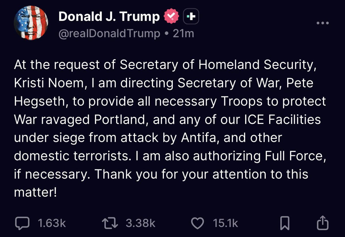 Trump on Truth Social