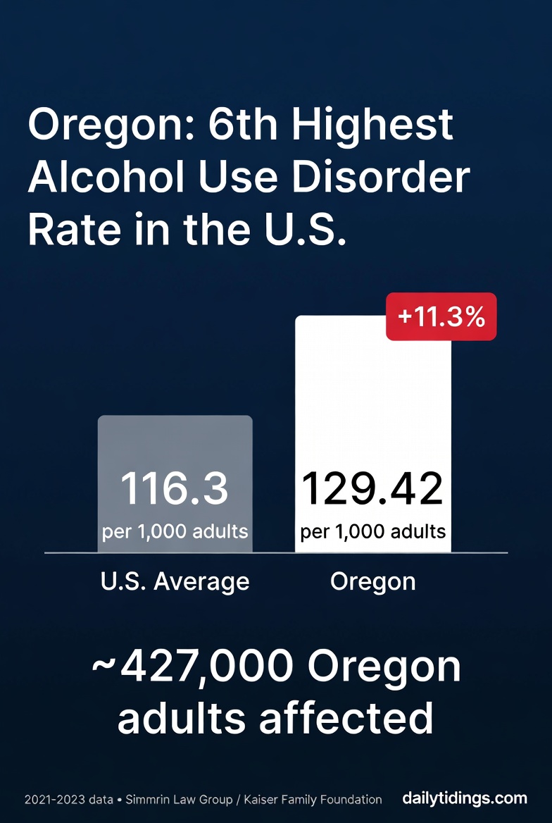 Oregon Alcohol abuse infographic