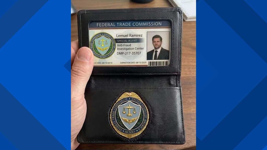 - A fake FTC ID sent to a Klamath County resident during an attempted cryptocurrency scam.