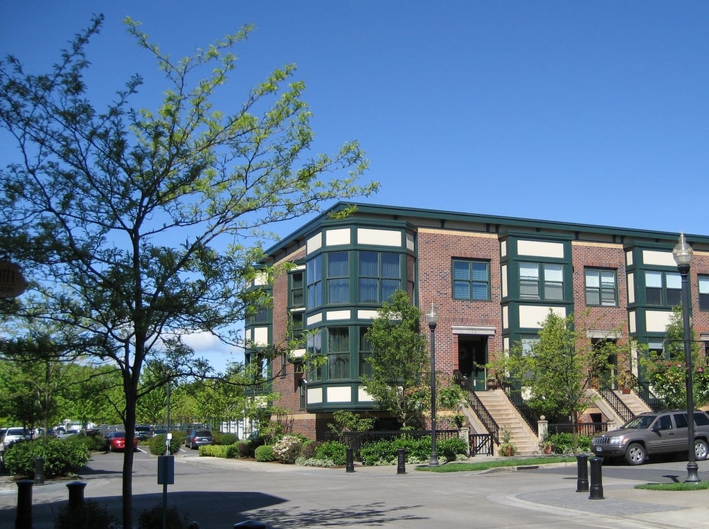 Brownstone homes at Orenco Station in Hillsboro