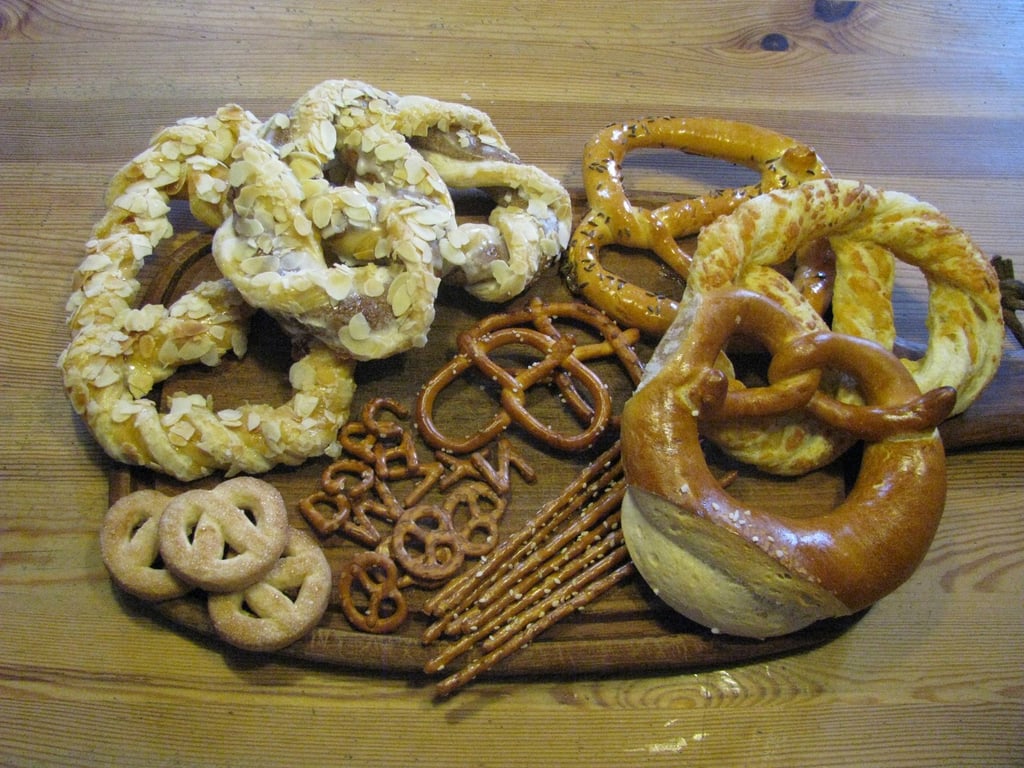 A selection of pretzels shown for illustration