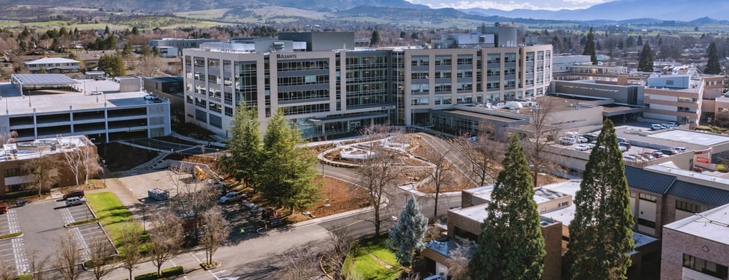 Rogue Regional Medical Center’s patient pavilion in Medford