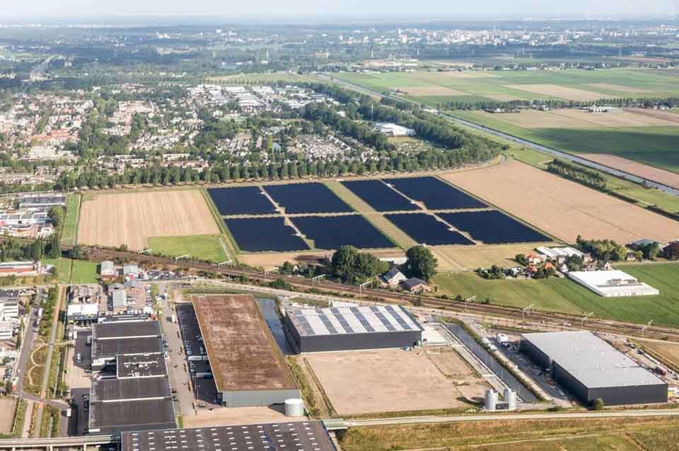 Solar panel array installation