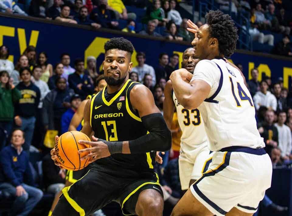 Basketball player Quincy Guerrier in the Ducks roster 