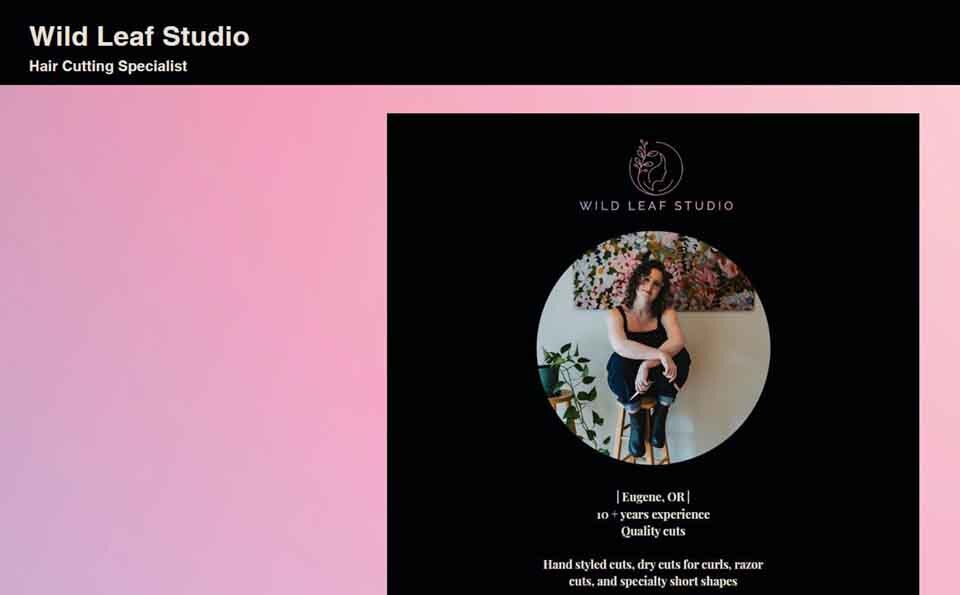 Wild Leaf Studio Beauty Salon Eugene Oregon