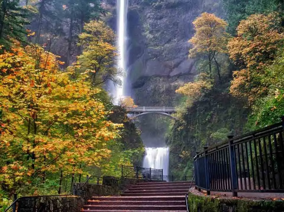 Trails and Viewpoints in Multnomah Falls