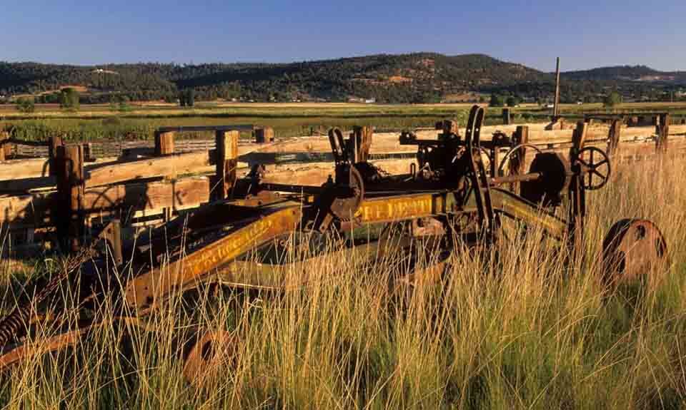 Abandoned farm equipment, Klamath county, Oregon