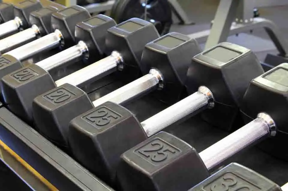 Gym Equipment barbells and dumbells in the Best Gym in Medford