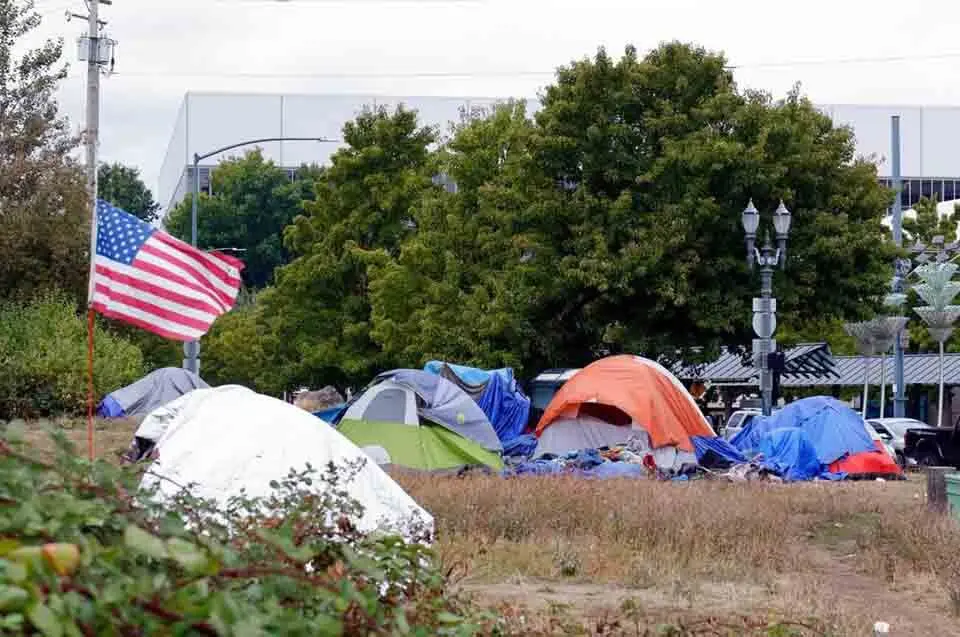 Homeless encampment, Oregon, United States