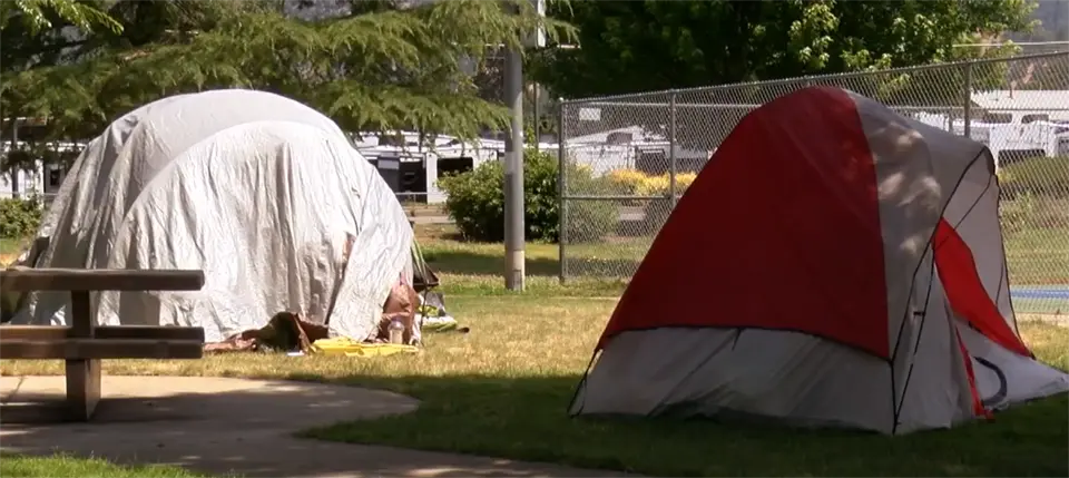 Homeless encampment, Grants Pass, Oregon