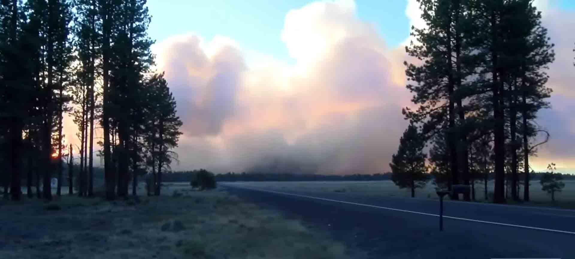 Copperfield Fire burns 5 miles SE of Chiloquin Klamath county Southern Oregon