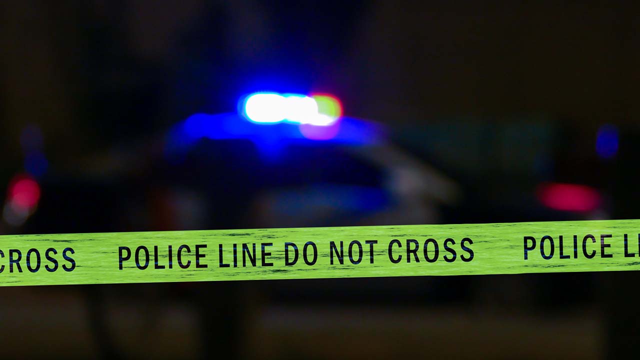 Police scene, Oregon.