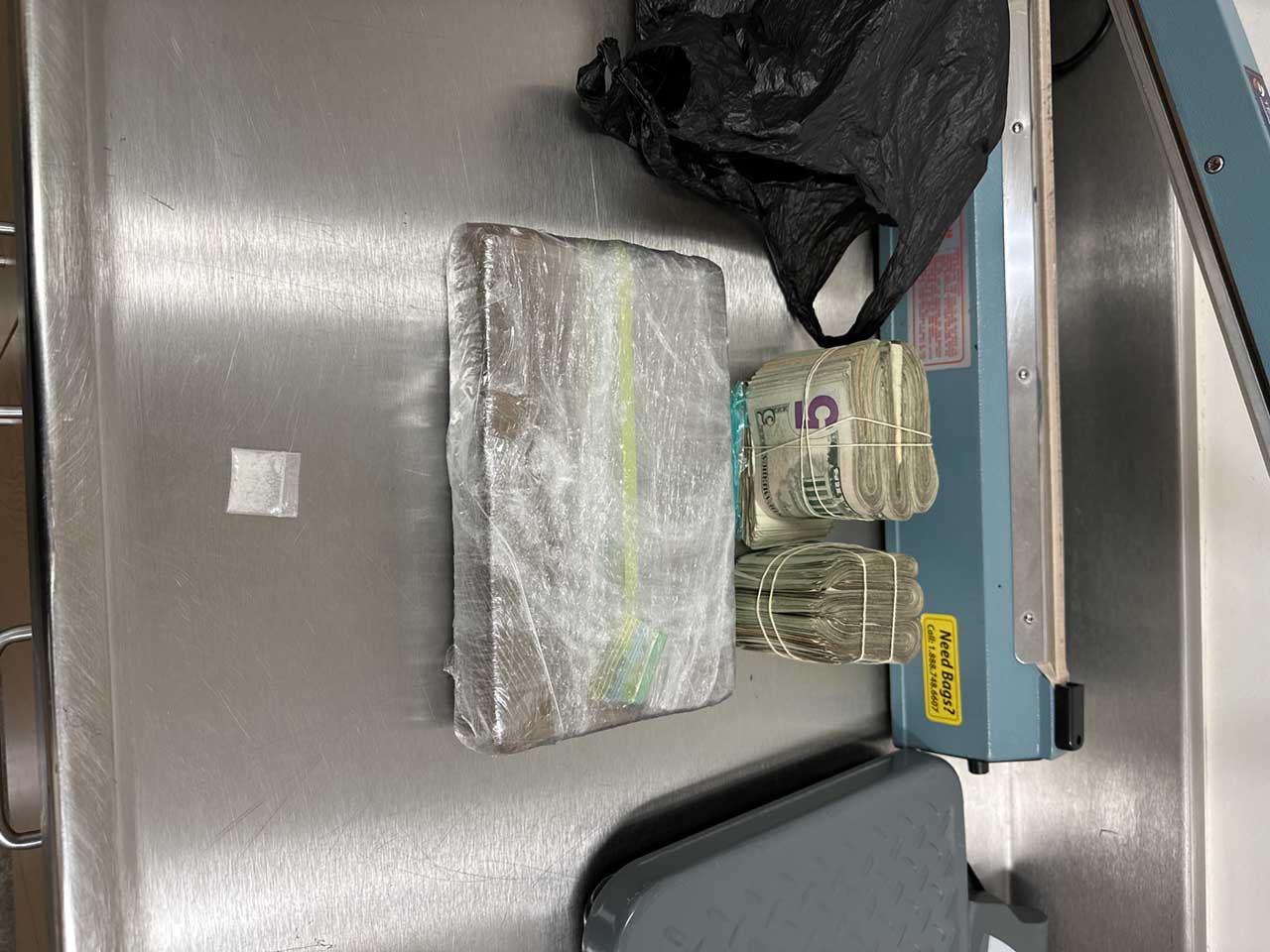 Drugs and currency seized