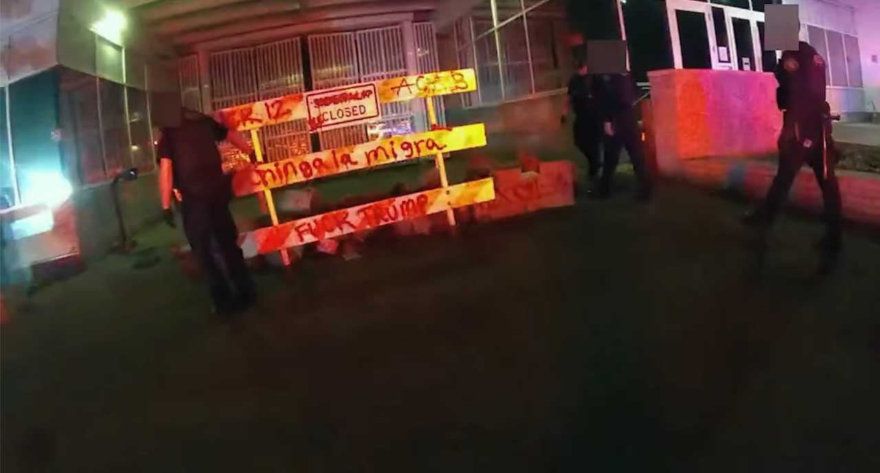 PPB Respond to Protest Activity and Safety Concerns near ICE Building