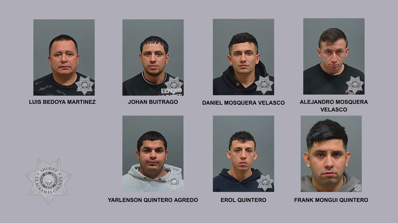 Sheriff’s Office arrests seven suspects related to Clackamas burglary
