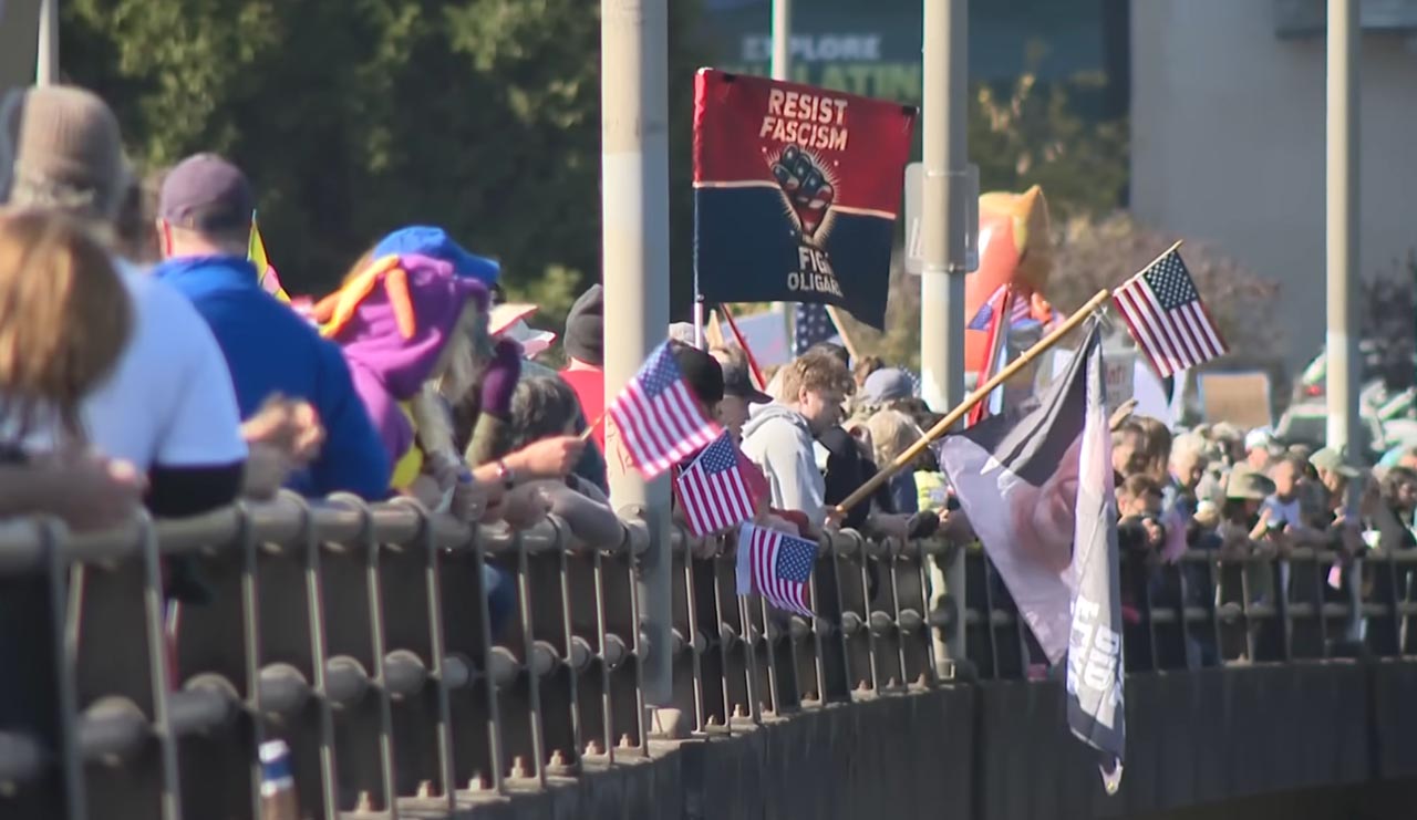 Downtown Portland - 'No Kings' demonstrations