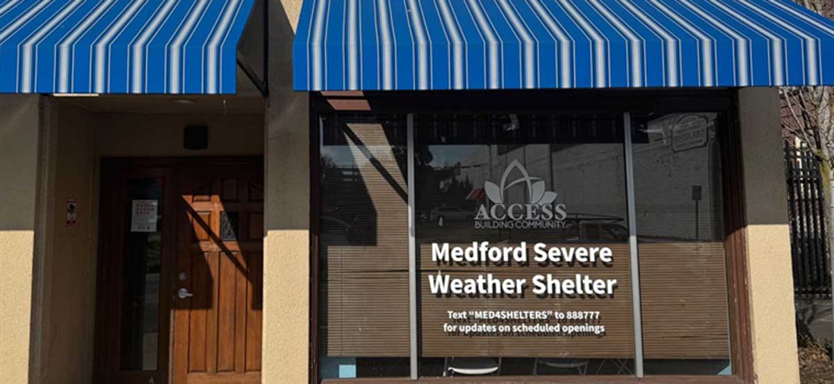 The Medford Severe Weather Shelter, located at 332 W. 6th Stree