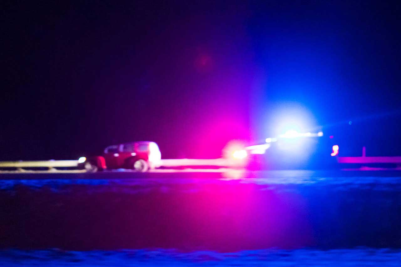 Oregon Police Car on The Highway